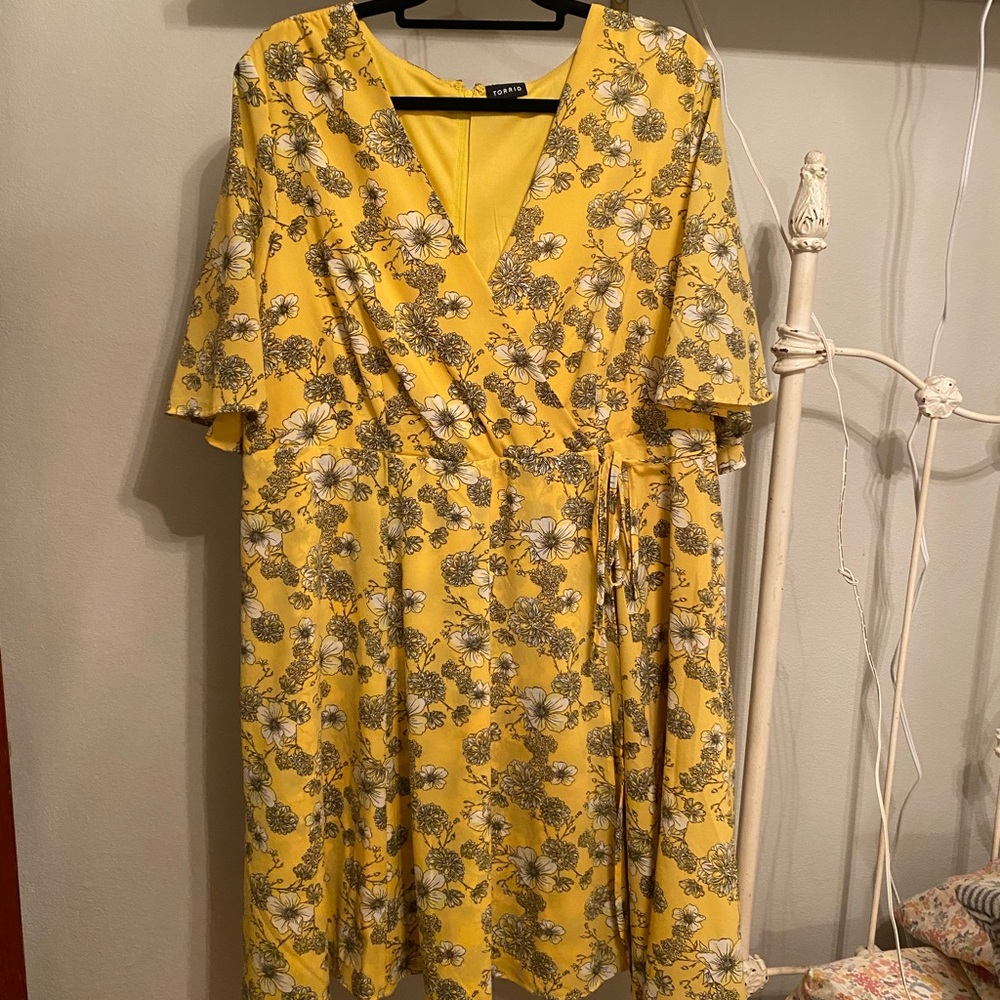 Faux Wrap Summer Dress